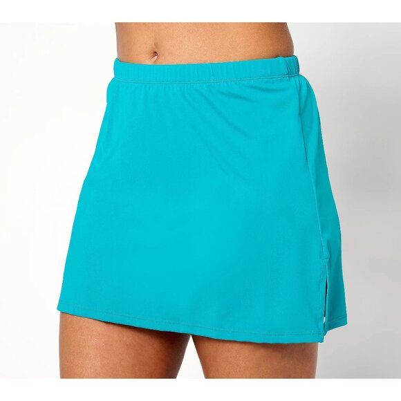 Kim Gravel X Swimsuits For All Swim Skirt Plus Size 18W Teal Summer Beach Resort - Picture 1 of 9